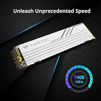 Amazon.com: Timetec 2TB PCIe 4.0 White Heatsink Gaming SSD NVMe
